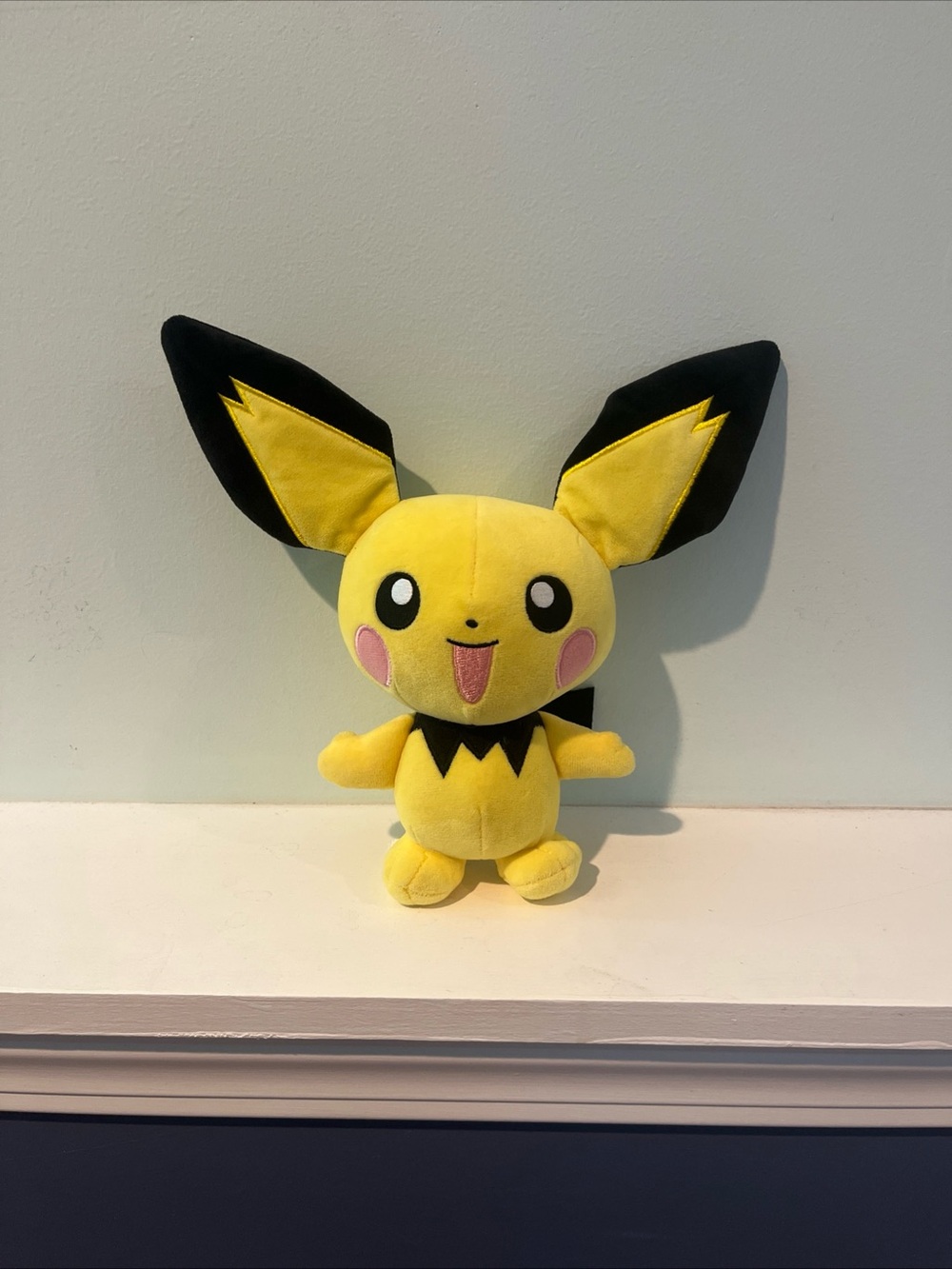 2020 WTC Pokemon Pichu Plush Stuffed Animal 9" Yellow Nintendo